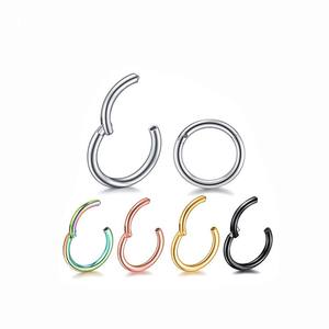 Ensemble <span class=keywords><strong>de</strong></span> bijoux <span class=keywords><strong>de</strong></span> corps en acier inoxydable pour femmes, septum nasal, charnière, anneau <span class=keywords><strong>de</strong></span> séparation, anneau <span class=keywords><strong>de</strong></span> <span class=keywords><strong>nez</strong></span> - Product Image 1