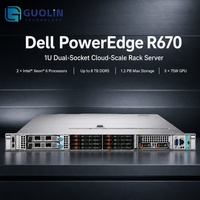 Serveur en rack DELL PowerEdge R670 1U, unité fiable pour les services de réseau et d'hébergement Web des PME