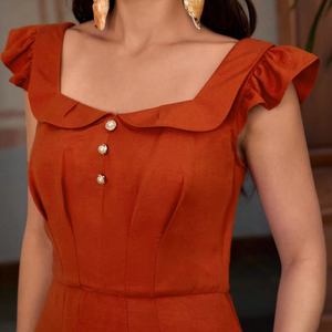 Đầm suông dáng chữ A màu trơn gợi cảm không tay, lưng trần, khuyến mãi nóng dành cho nữ - Product Image 2