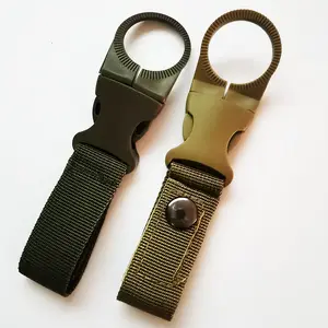 High Quality Aluminum Tactical Eagle Beak Key Ring Waist Belt Hook On Waist Backpack With Nylon Belt