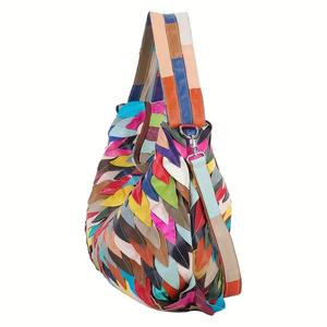 AndoBag Top <b>Handle</b> Satchel for Women Genuine Cow Leather Tote Bag Color Stitching Plaid Shoulder Bags Daily Commuter <b>Handbag</b> 801 - Product Image 2