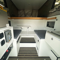 Camper électrique moderne pour pick-up, modèle Australie, avec extension coulissante et pliable, mise à niveau solaire 640W, en alliage d'aluminium et acier inoxydable
