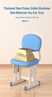 Chaise d'étude ergonomique pour enfants, dossier correcteur de posture, hauteur réglable, chaise d'écriture pour étudiants, chaise d'apprentissage pour enfants pour la maison