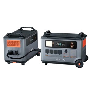 สถานีไฟฟ้าพกพา Os Cal 3600 3000W ความจุ 3600Wh คลื่นไซน์บริสุทธิ์ แบตเตอรี่ลิเธียมไอออน ใช้กับรถยนต์ได้ พร้อมไฟฉาย 87319 - Product Image 2