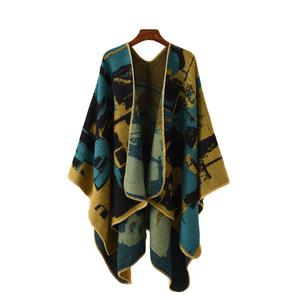 Mode Femmes Léopard Imprimé Floral Poches Cardigans Ouvert Devant Manteau à Manches Longues