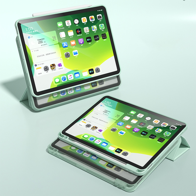 clear Detachable Magnetic Pu Leather Tablet case for iPad Air 10.9 11 4th 5th Generation M2 Detachable Magnetic case clear Cover