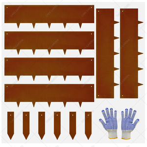 Garden <strong>Edging</strong> <strong>Metal</strong> Landscape Grass Bed Edge Garden Decorative <strong>Border</strong> - Product Image 2