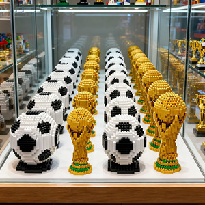 Set di Blocchi da Costruzione di Alta Qualità, Trofeo di Calcio 2026, Modello di Coppa, Micro Mattoncini, Giocattolo Fai-da-Te, Decorazione per Casa, Regalo per Tifosi - Product Image 6