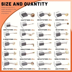 ชุดแปรงถ่านมอเตอร์ไฟฟ้า 69 ชิ้น 23 ขนาด อะไหล่ซ่อมเครื่องมือไฟฟ้า - Product Image 5
