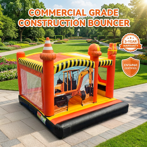 Château gonflable combiné de qualité supérieure avec toboggan, en PVC, pour usage commercial, facile à installer - Product Image 3