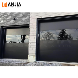 Porte de <span class=keywords><strong>garage</strong></span> sectionnelle électrique intelligente Porte de <span class=keywords><strong>garage</strong></span> à panneaux de verre Porte de <span class=keywords><strong>garage</strong></span> en aluminium à gain en bois - Product Image 5