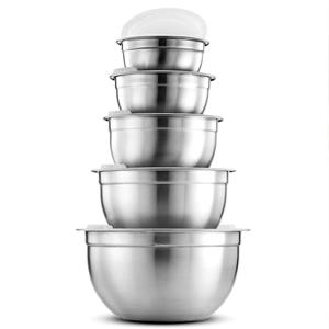 Set di insalatiere da cucina colorate in Silicone antiscivolo in <span class=keywords><strong>acciaio</strong></span> inossidabile all'ingrosso <span class=keywords><strong>con</strong></span> coperchi ermetici - Product Image 6