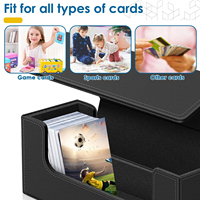 Boîte de rangement de cartes à collectionner avec fermeture magnétique Commander Card Storage Box Holding 600 + Sleeved Tcg Sport Cards
