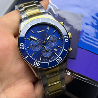 Jam Tangan Pria Grosir MS Diver Dua Warna Biru Bezel Putar Tahan Air Sport Stylish Quartz Chronograph