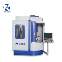 Centro de Mecanizado Vertical CNC Compacto de 5 Ejes U380, 24 Herramientas ATC BT40, Máquina Multifuncional de Alta Precisión con Control GSK FANUC