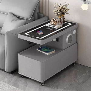 Thông Minh đầu giường với USB sạc và LED ánh sáng đầu giường với sự kết hợp khóa hiện đại Tủ lưu trữ cho phòng ngủ phòng khách - Product Image 1