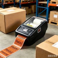 Mini-imprimante thermique pour étiquettes en rouleau, machine d'impression d'étiquettes pour papier continu, inventaire d'entrepôt