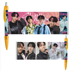 KPOP stylo à bille pour enfants errants <span class=keywords><strong>MANIAC</strong></span> noir écriture extensible HD Photo bannière fournitures scolaires étudiants papeterie Fans cadeau - Product Image 3