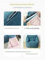 Fauteuil pouf sans rembourrage pour enfants, adultes, famille, camping, fête, jeu, canapé paresseux, pouf, ottoman, siège de sol tatami, housse de pouf