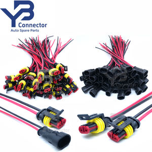 Conector YB 282080-1 Tyco AMP Superseal 1,5 Series Cable <span class=keywords><strong>2</strong></span> pines hembra arnés de cableado personalizado - Product Image 1