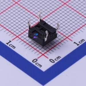 TC-1102-B-A-B Tactile Switch Through hole Component THT-4P,6x6mm Switch Single Pole Single Throw Round Button 1.6N Through Hole - Product Image 2