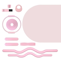 En gros Durable Silicone Barre D'haltère Faisceau Anneau De Puissance D'haltère Logo Bandes De Butin Home Gym Fitness Kit Yoga Pilates Accessoires