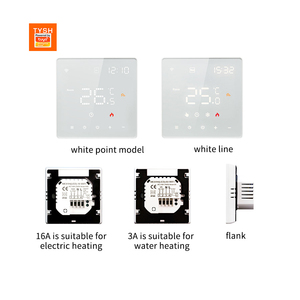 Termostato Inteligente WiFi con Pantalla LED TYSH Tuya, Precio de Fábrica, Buena Calidad, Control <span class=keywords><strong>Remoto</strong></span> por Aplicación Tuya para Habitaciones y Hoteles - Product Image 1