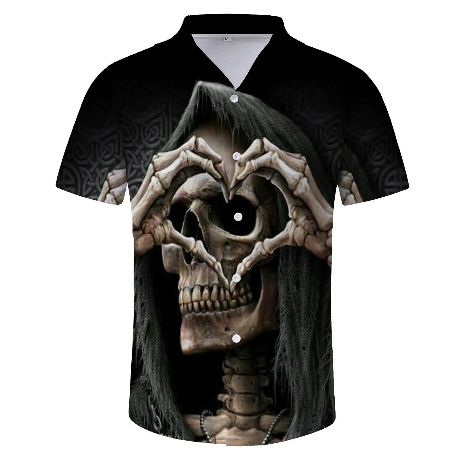 Skull summer camisa tactical hawaii sport polo shirt golf t shirts for men shirts clothes