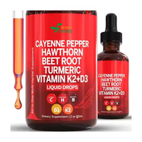Complément de Capsaïcine pour le Système Immunitaire, la Digestion et la Santé Circulatoire pour Adultes – Gouttes de Poivre de Cayenne et Racine de Betterave