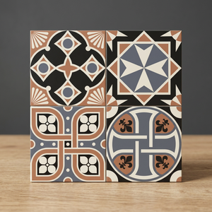 Azulejos de Cerámica Marroquíes Digitales de 40x40cm, Acabado Mate, Porcelana Antideslizante, Diseño para Interiores y Baños - Product Image 5