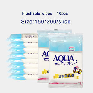 Eco-friendly papel higiênico molhado toalhetes 40 folhas pacote toalhetes pacote portátil área privada limpa 99,9% bactérias - Product Image 3