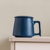 Tasses à café en porcelaine fine mate rustique avec paille et couvercle, fabriquées à la main pour des gorgées confortables et des cadeaux d'affaires