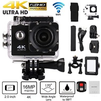 Met Afstandsbediening 4K Groothoek 170 Graden 16mp Wifi Sport Action Camera 30M Onderwater Waterdichte Camcorder Sportcamera 'S