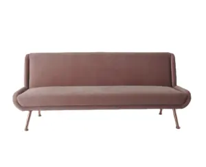 Nisco Sofa Bed Lipat Lengan Beludru Pucat Sage Ruang Tamu