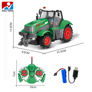 Fun <span class=keywords><strong>RC</strong></span> 1:24 Farm Tractor Truck Simulación de control remoto de 4 canales con luces Juguete para niños de Funny Incluye cargador en el paquete - Product Image 5