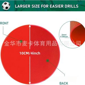Disques d'entraînement de football de 10 cm – Tapis de repères numériques, équipement d'entraînement de football, marqueurs plats pour le sport - Product Image 3