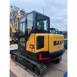 Mini-excavatrice d'occasion Sany SY55U, 5,5 tonnes, excavatrice hydraulique sur chenilles d'occasion avec godet de 0,25 m³, en bon état - Product Image 6