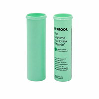 Tube en plastique de 99 mm pour comprimés effervescents avec bouchon déshydratant, conception personnalisée pour les compléments alimentaires, marque privée, qualité alimentaire