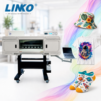 Mesin Cetak Digital LINKO Customizable 5 Head I3200 60cm DTF Printer Pakaian Otomatis untuk Pakaian/Tas/Garmen