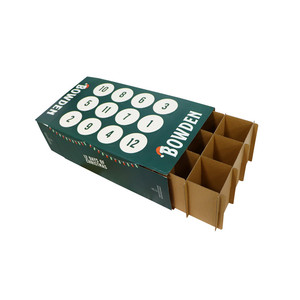 Boîtes d'emballage en carton ondulé personnalisées, matériau recyclé, boîte <span class=keywords><strong>de</strong></span> <span class=keywords><strong>calendrier</strong></span> <span class=keywords><strong>de</strong></span> <span class=keywords><strong>l</strong></span>'<span class=keywords><strong>avent</strong></span> pour <span class=keywords><strong>l</strong></span>'emballage <span class=keywords><strong>de</strong></span> bières et <span class=keywords><strong>de</strong></span> boissons - Product Image 1