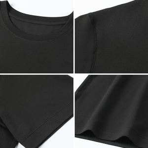 เสื้อยืดสำหรับวิ่งของผู้ชายคอกลมระบายอากาศได้ดีแห้งเร็วเข้ายิมฟิตเนสยิมเล่นกีฬาสำหรับผู้ชาย - Product Image 2