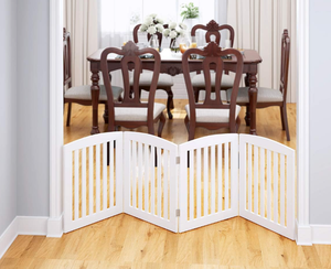 Maßgefertigter Freistehender Klappbarer Holz-Haustierzaun für Innenräume mit Hoher Sicherheit für Hunde - Product Image 3