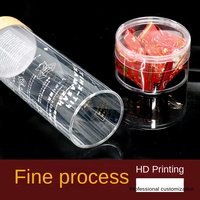 Cylindre en PVC recyclable bouffée en plastique transparent PET boîte d'emballage cadeau cosmétique jetable PP baril avec une haute visibilité