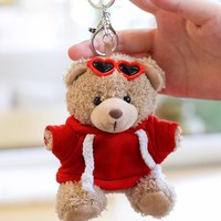 Cadeaux promotionnels en gros à bas prix, ours en peluche personnalisés avec logo par sublimation, 10 cm, avec chemises et sweats à capuche