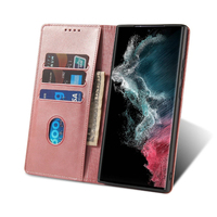 Funda Tipo Cartera de Cuero PU Premium para Samsung S22 Ultra - Funda con Soporte para Teléfono, Ranuras para Tarjetas, Cierre Magnético y Protección Contra Impactos