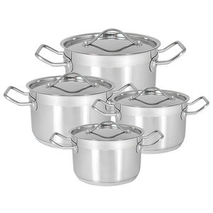 Diseño clásico 304 <span class=keywords><strong>Ollas</strong></span> De Acero Quirúrgico Utensilios de cocina antiadherentes Olla a presión doméstica Cazuela para uso doméstico Hecho de metal - Product Image 1