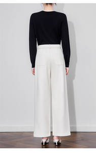 <span class=keywords><strong>Pantaloni</strong></span> lunghi in cotone a vita alta 2025 alla moda <span class=keywords><strong>pantaloni</strong></span> cachi Chic Casual Casual da <span class=keywords><strong>donna</strong></span> <span class=keywords><strong>pantaloni</strong></span> a gamba dritta - Product Image 5