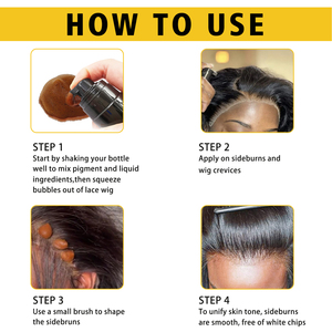 Mousse Teintée pour Dentelle en Gros pour Perruque, <span class=keywords><strong>Spray</strong></span> Coiffant Mouss Teinté Nuances Foncées, Étiquette Privée - Product Image 6