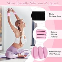 En gros, Poids de fitness réglables en silicone pour poignets et chevilles, avec logo personnalisé, 2LB 4LB