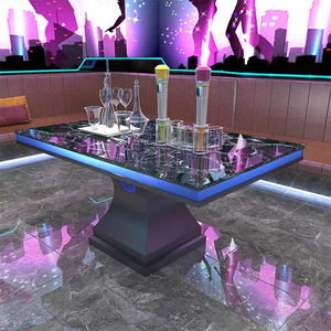 Nouvelle table basse lumineuse pour bar KTV, siège de carte, salle privée, hall, vente en gros, table de bar en acier inoxydable transparente spéciale - Product Image 1